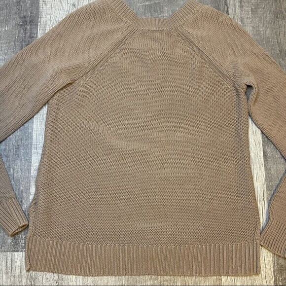 Old Navy Sweater Womens Size M Cable Knit Long Sleeve Tan Brown - Picture 11 of 12